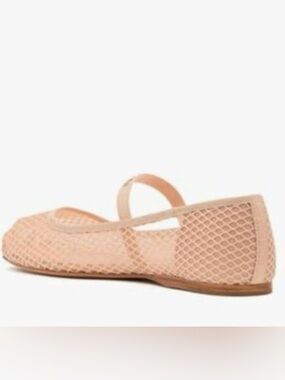 Madden Girl Nude Mesh Mary Jane Flats - 7.5